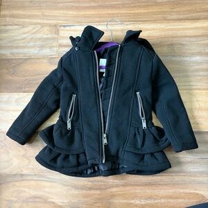 Kids black peacoat